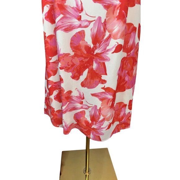 NWT WAYF Large Floral Print Maxi Dress Puff Sleeves & Tie Neckline - Picture 7 of 16